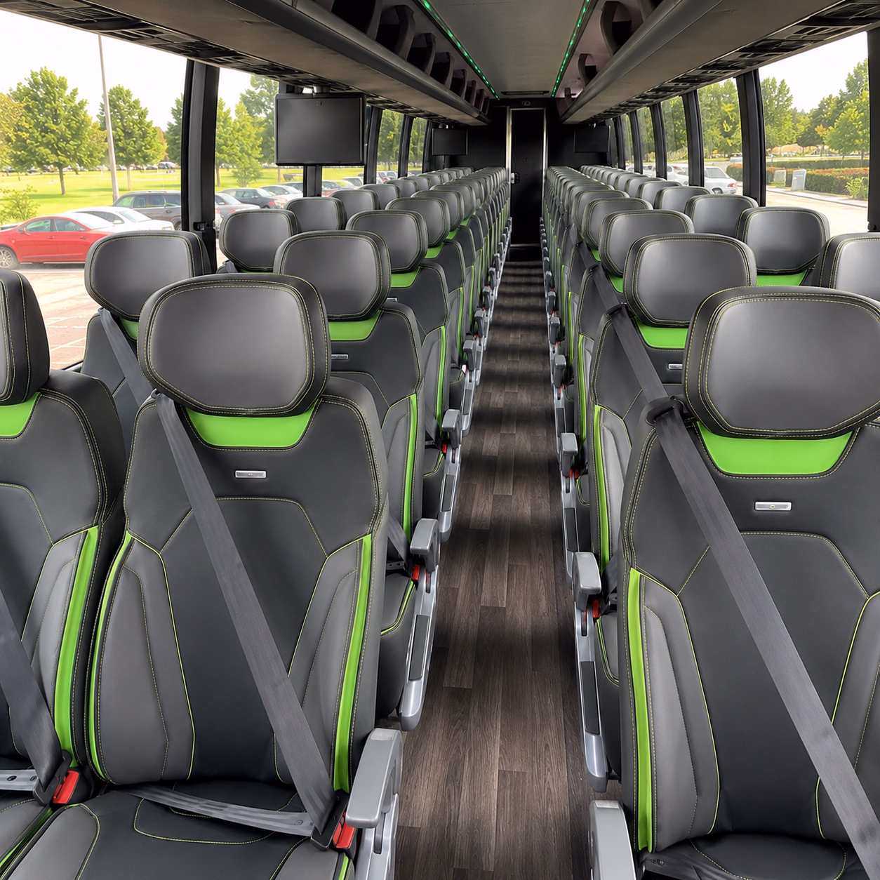 jonesboro charter bus rental interior
